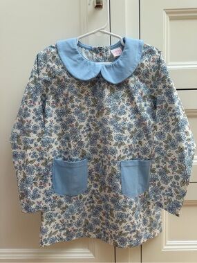 Stitchy Fish Floral Peter Pan Collar Dress or Tunic Size 6 NWOT